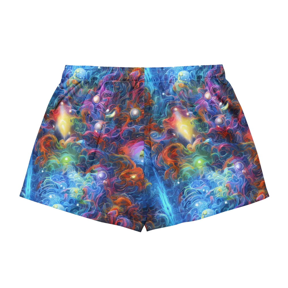 Abyssal Aurora on Women's Pajama Shorts — Back