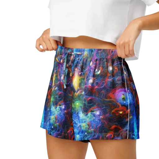 Abyssal Aurora on a Women's Pajama Shorts