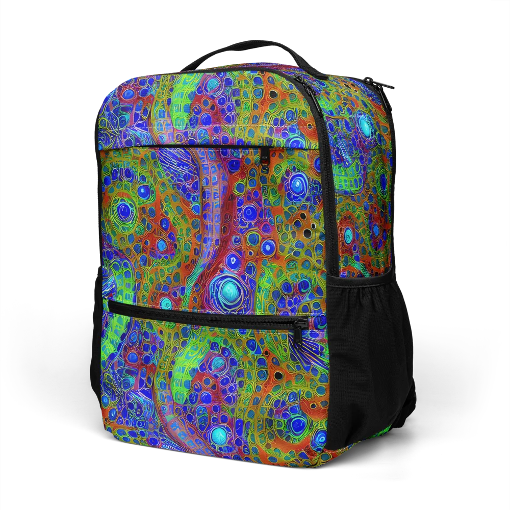 Psychedelic Matrix on Utility Backpack — Left Front
