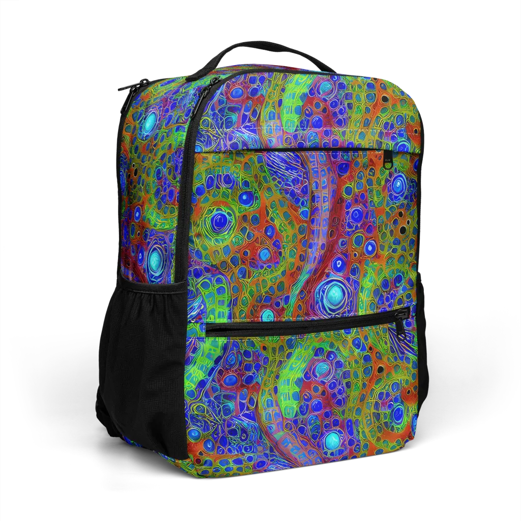 Psychedelic Matrix on Utility Backpack — Right Front