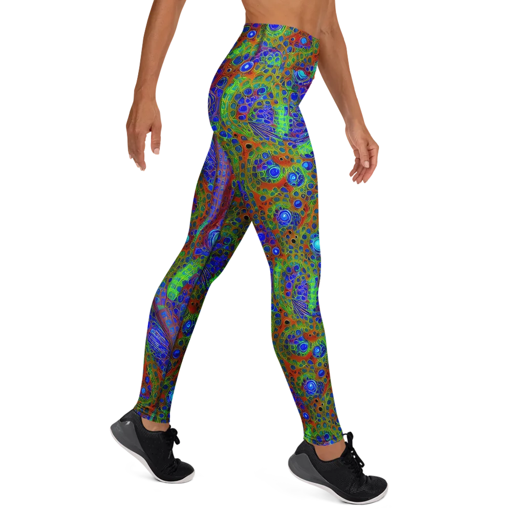 Psychedelic Matrix on Yoga Leggings — Right
