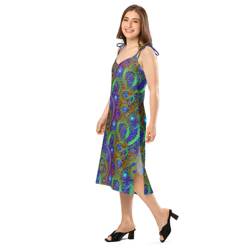 Psychedelic Matrix on Slip Dress — Left Front