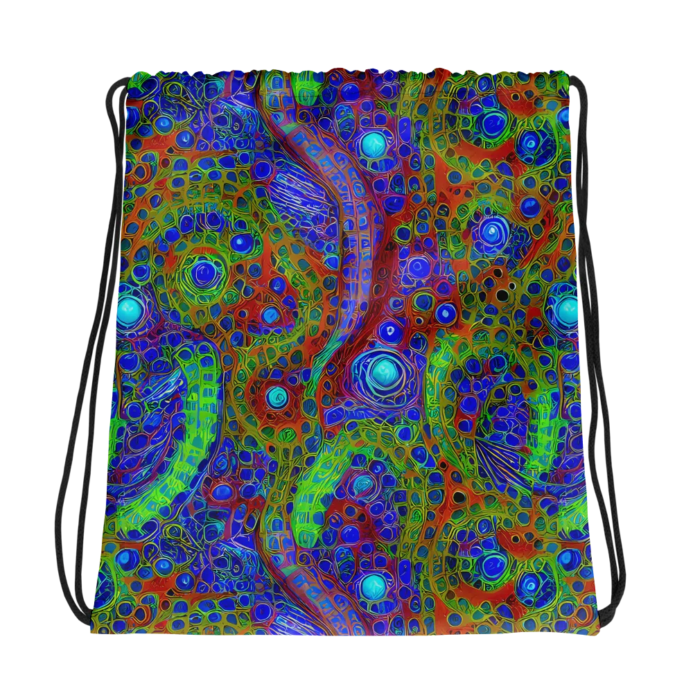 Psychedelic Matrix on Drawstring Bag — Photo