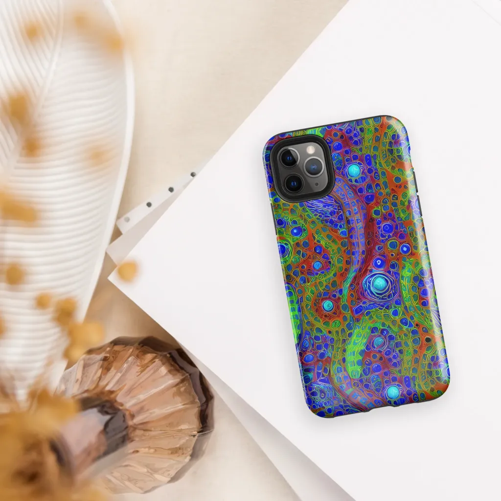 Psychedelic Matrix on Tough Case for iPhone® — Front