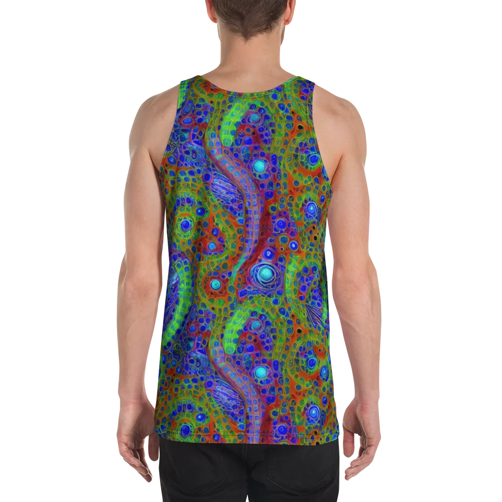 Psychedelic Matrix on Men's Tank Top — Back