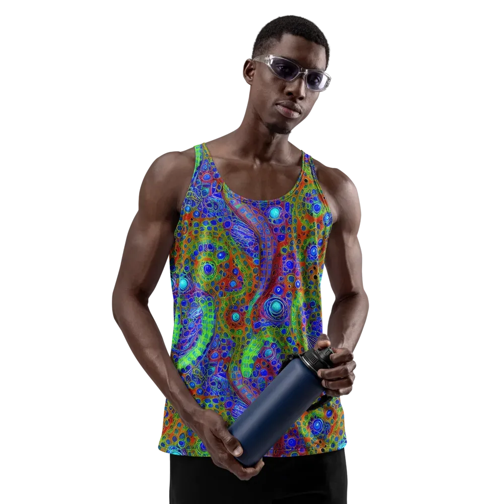 Psychedelic Matrix on Men's Tank Top — Front