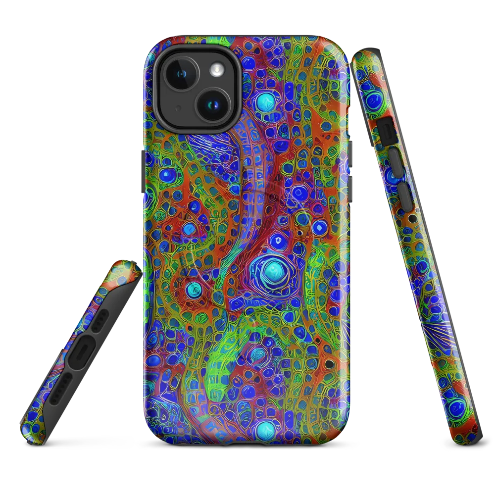 Psychedelic Matrix on MagSafe Tough Case for iPhone® — Front
