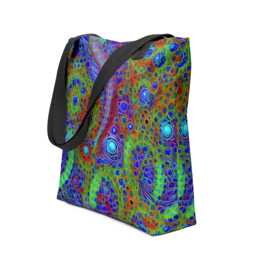 Psychedelic Matrix on a Tote Bag