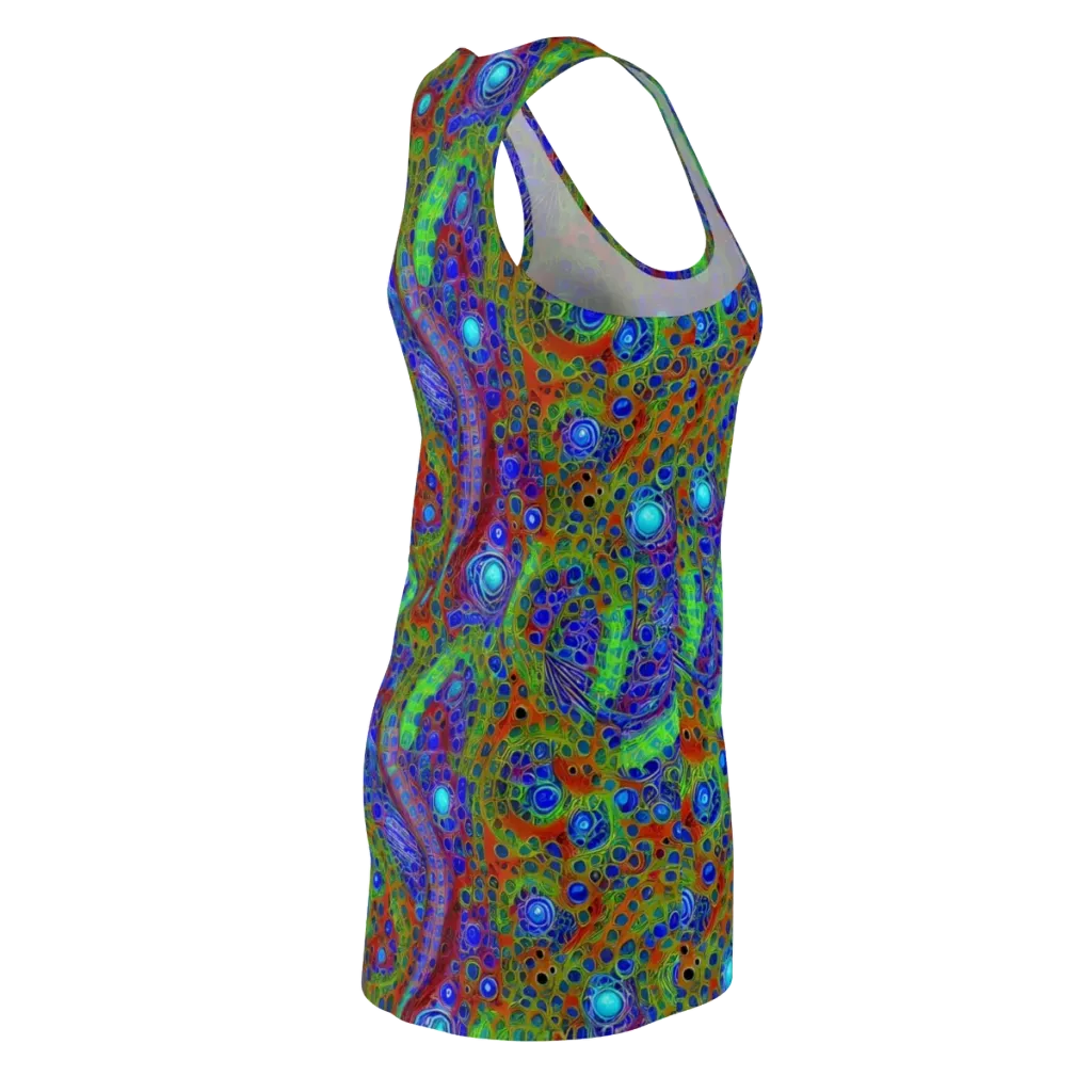 Psychedelic Matrix on Racerback Dress — Back Side