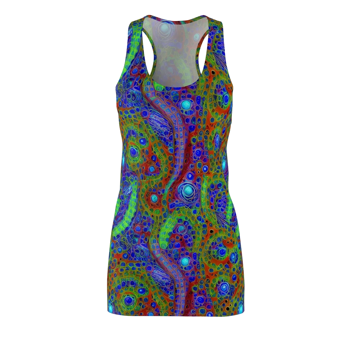Psychedelic Matrix on Racerback Dress — Front