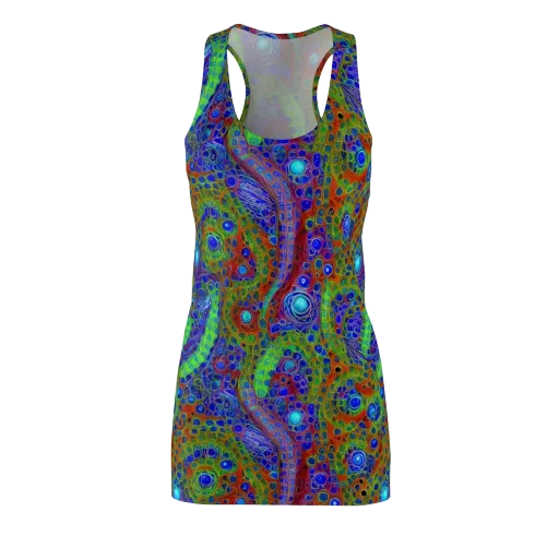 Psychedelic Matrix on a Racerback Dress