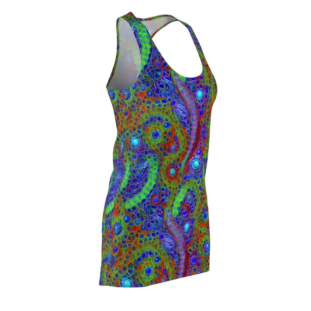 Psychedelic Matrix on Racerback Dress — Front Side