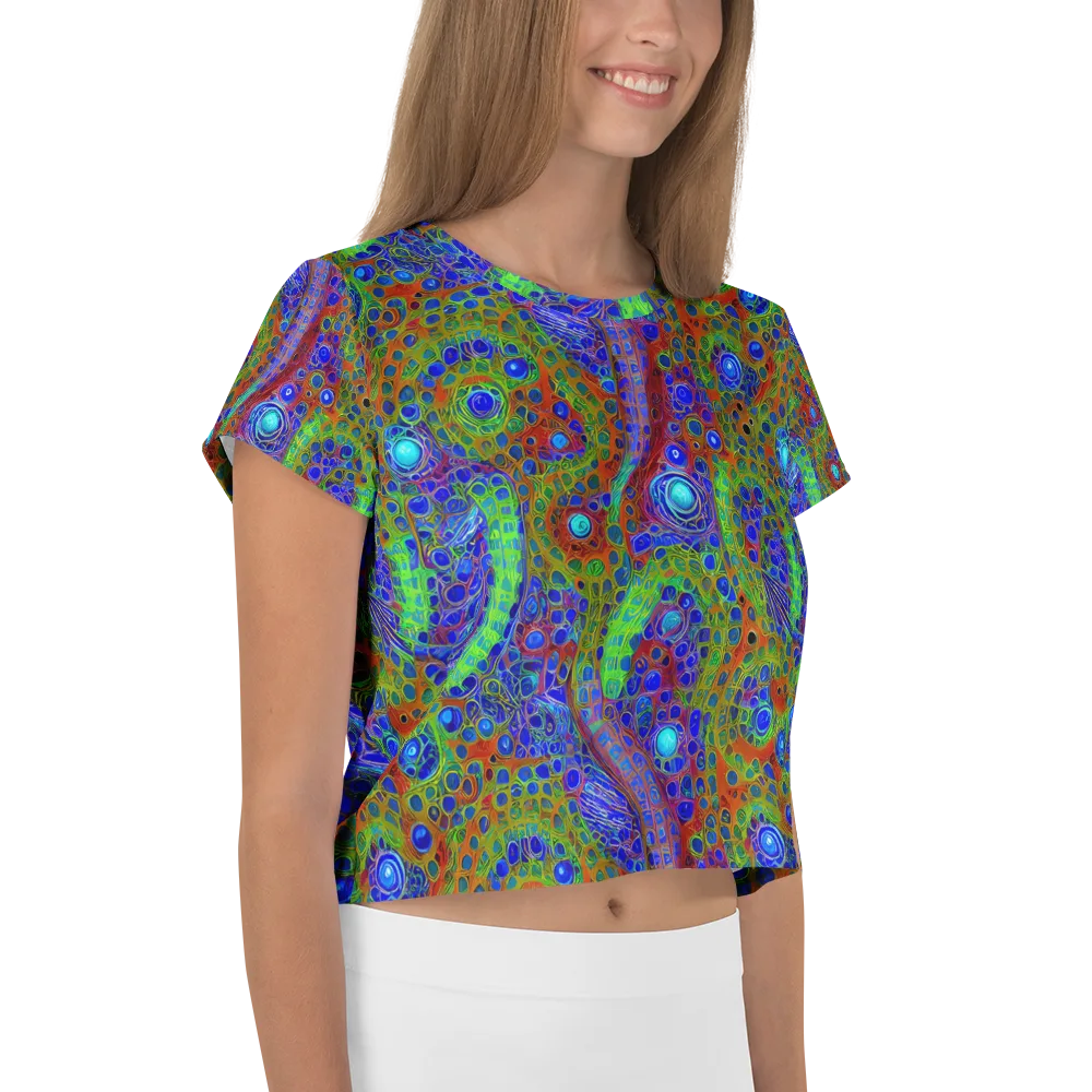 Psychedelic Matrix on Crop Tee — Right