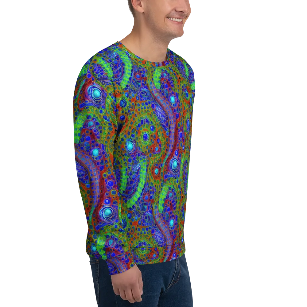 Psychedelic Matrix on Sweatshirt — Right Front