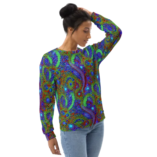 Psychedelic Matrix on a Sweatshirt