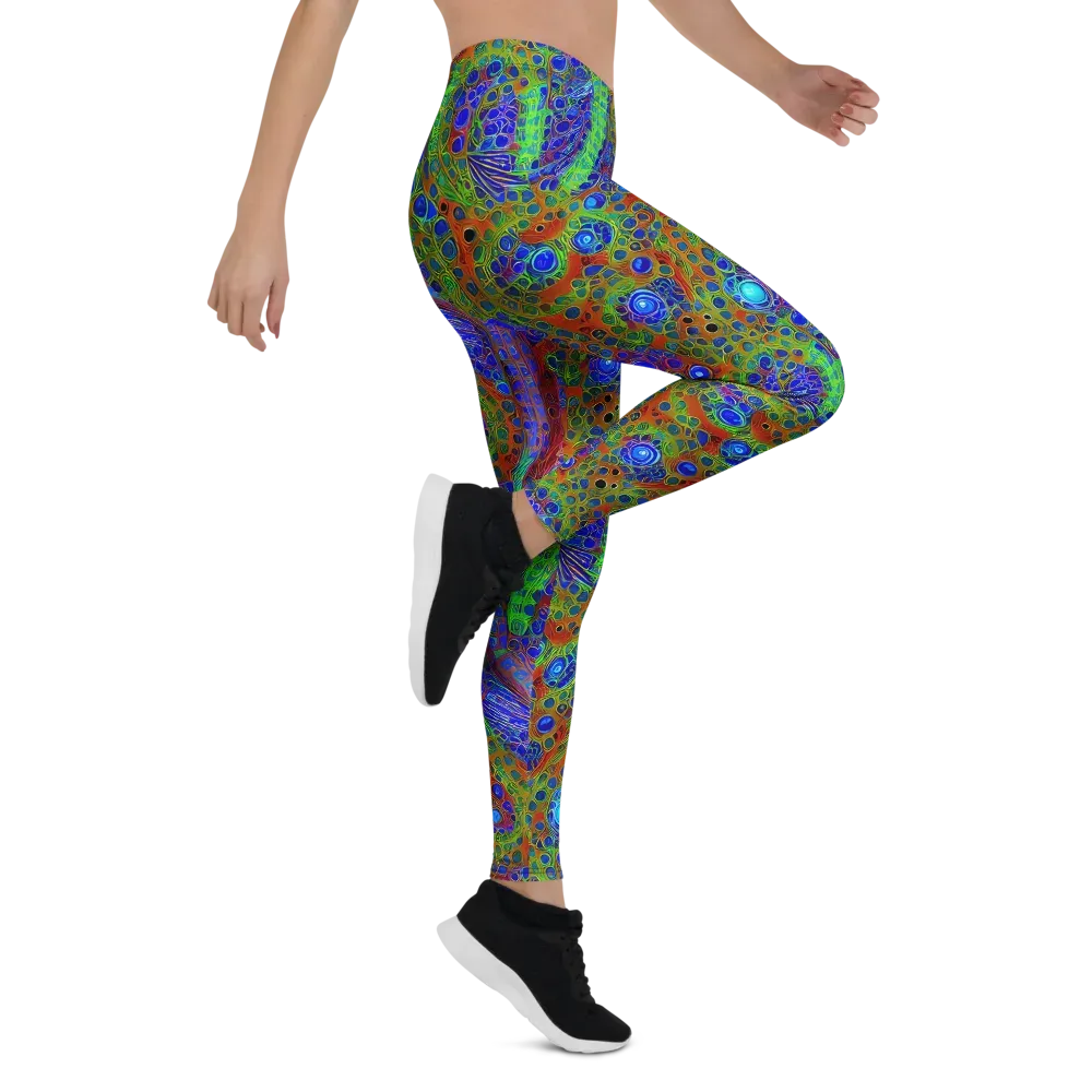 Psychedelic Matrix on Leggings — Right