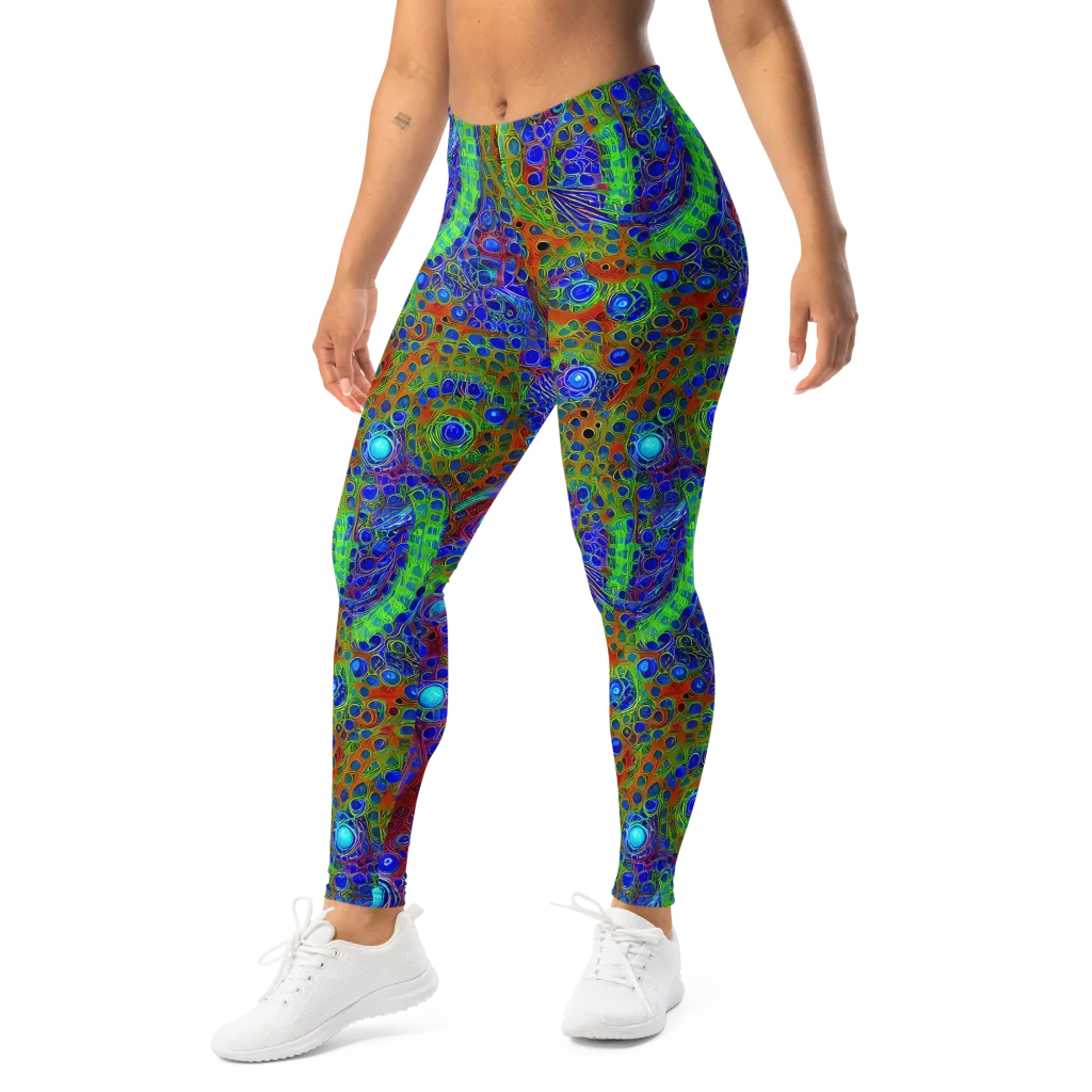 Psychedelic Matrix on Leggings — Left Front