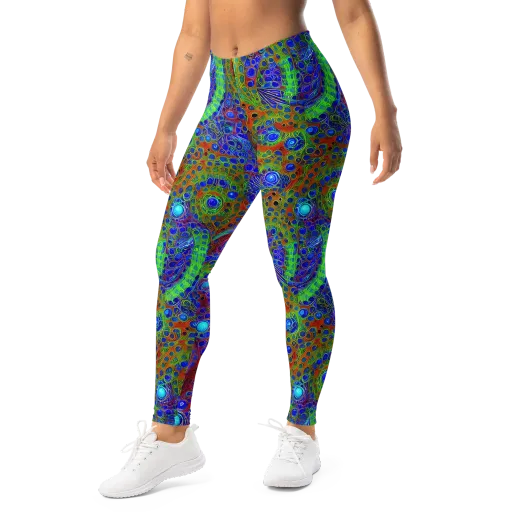 Psychedelic Matrix on a Leggings