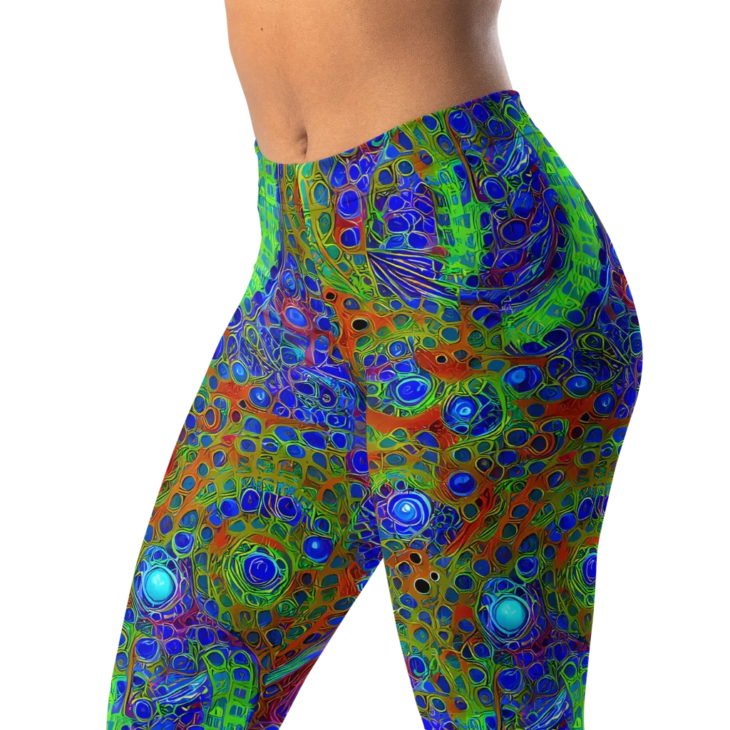 Psychedelic Matrix on Leggings — Left Front