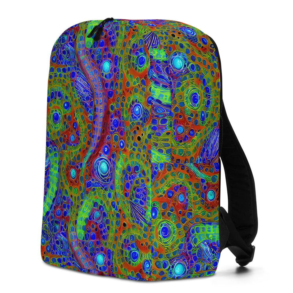Psychedelic Matrix on Minimalist Backpack — Left