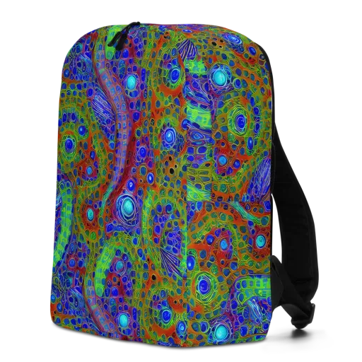 Psychedelic Matrix on a Minimalist Backpack