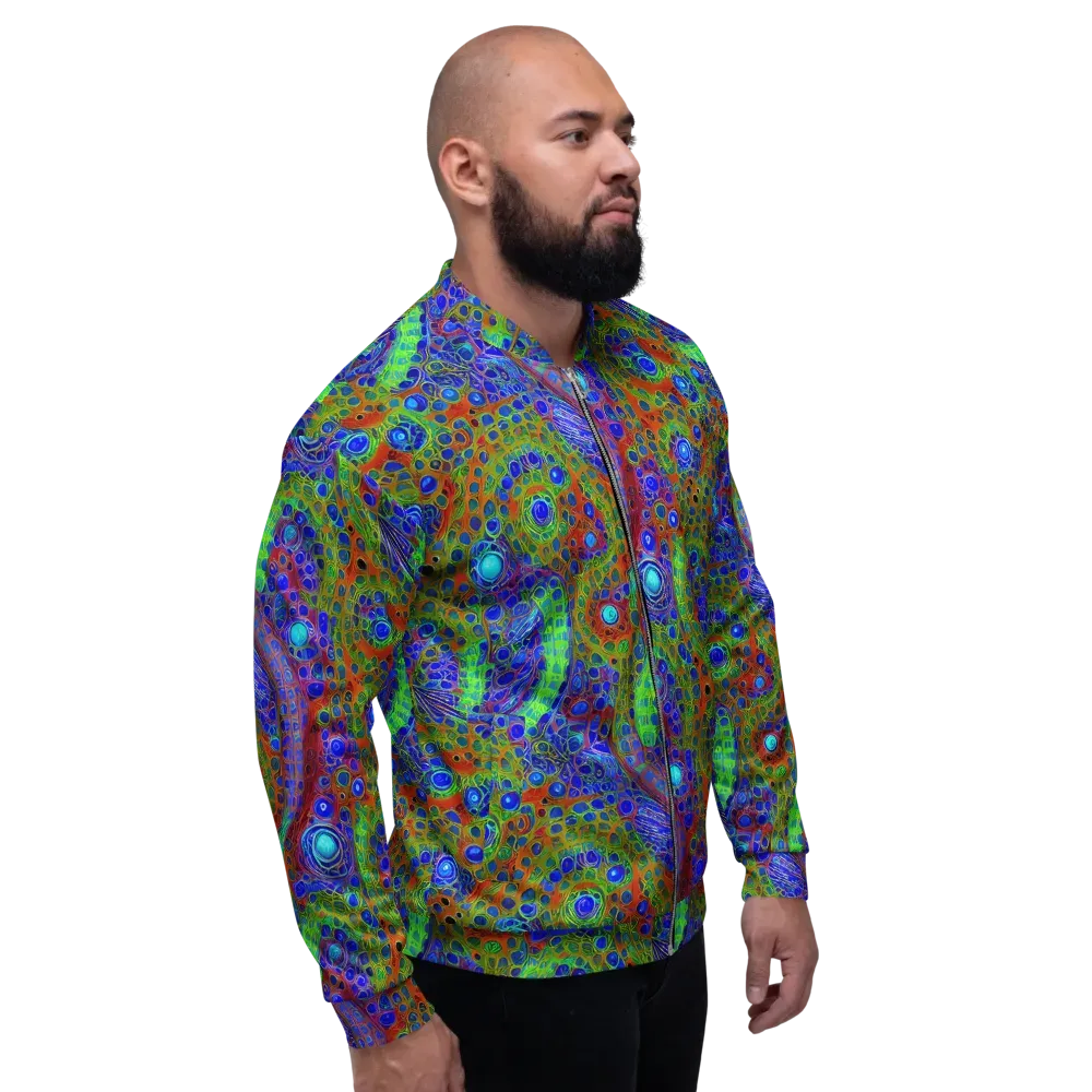 Psychedelic Matrix on Bomber Jacket — Right