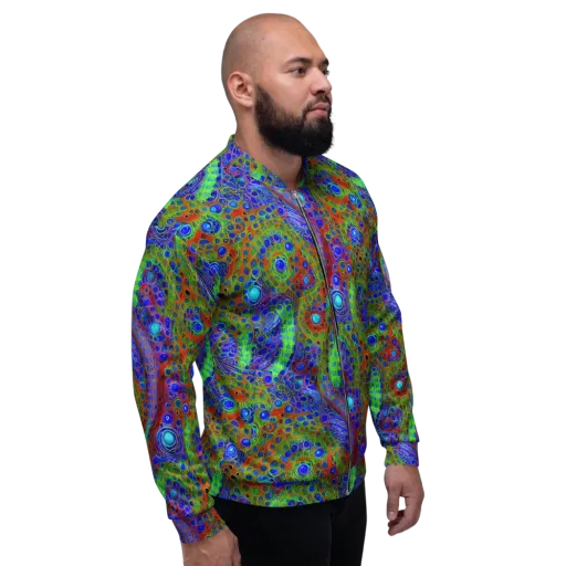 Psychedelic Matrix on a Bomber Jacket