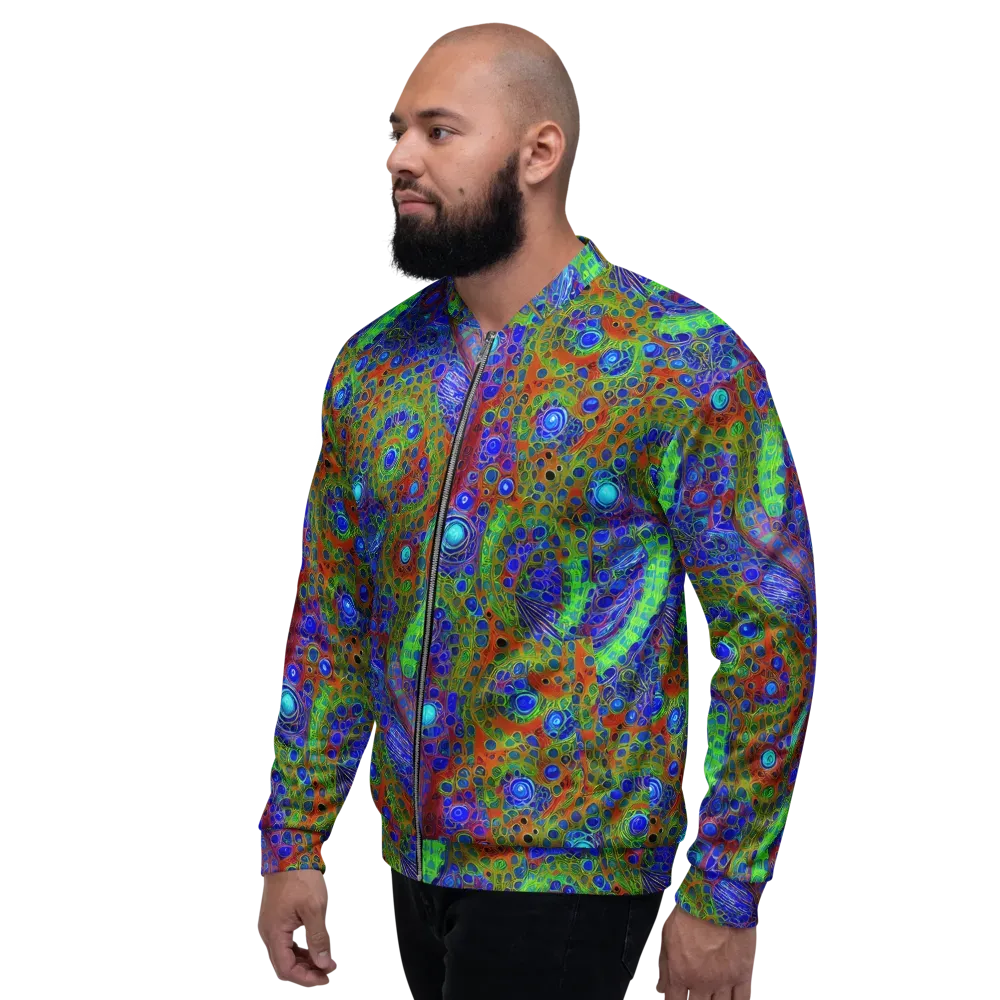 Psychedelic Matrix on Bomber Jacket — Left