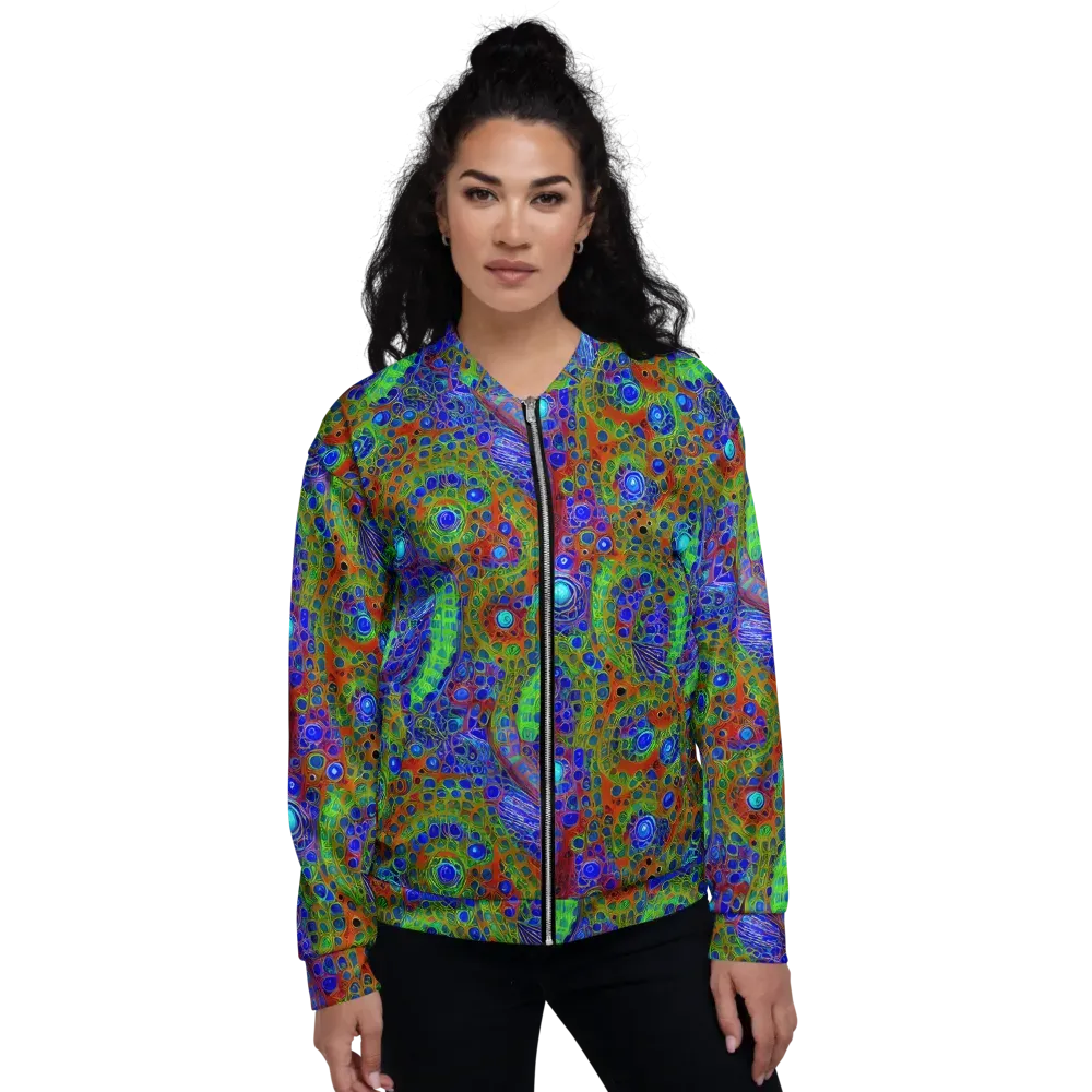 Psychedelic Matrix on Bomber Jacket — Front