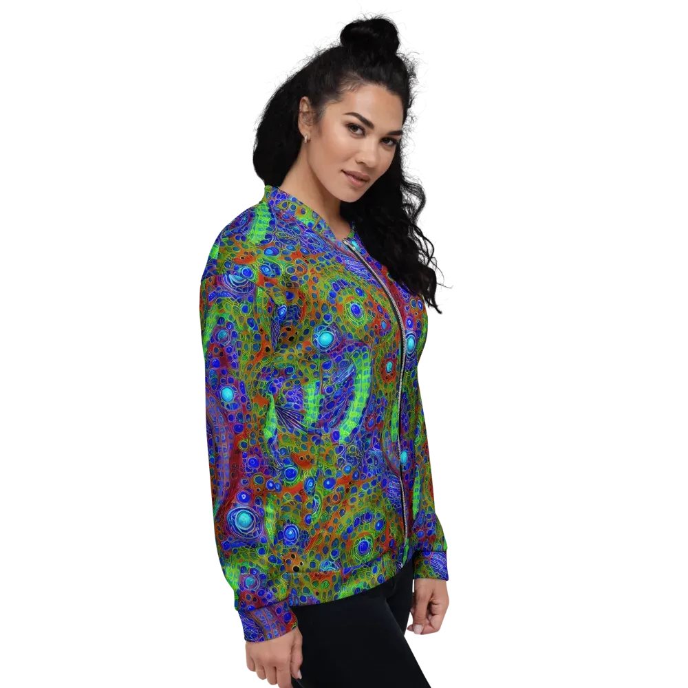 Psychedelic Matrix on Bomber Jacket — Right