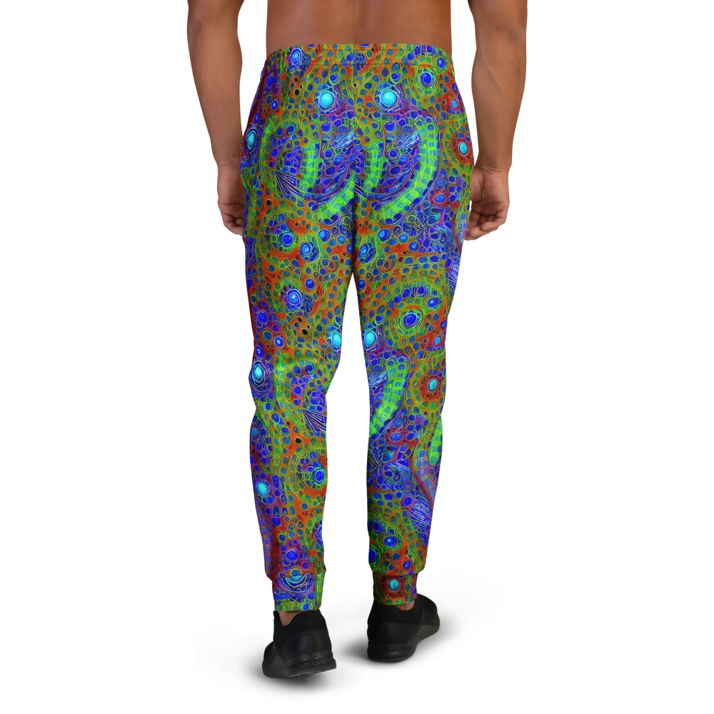 Psychedelic Matrix on Men's Joggers — Back