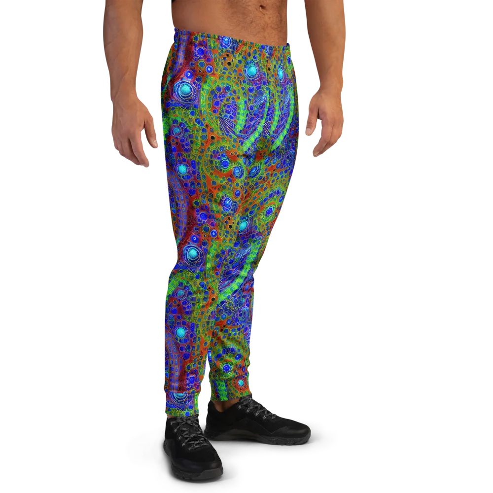 Psychedelic Matrix on Men's Joggers — Right