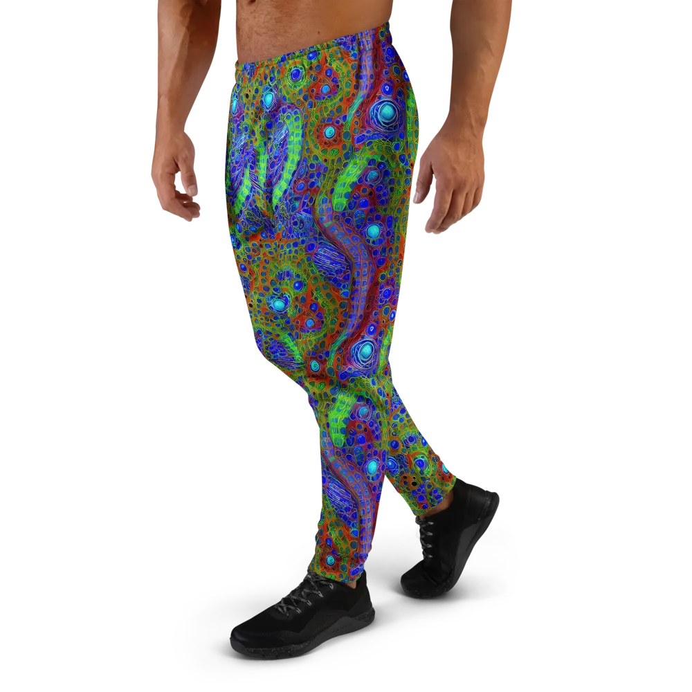 Psychedelic Matrix on Men's Joggers — Left