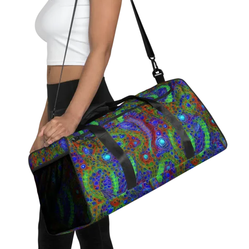 Psychedelic Matrix on a Duffle Bag