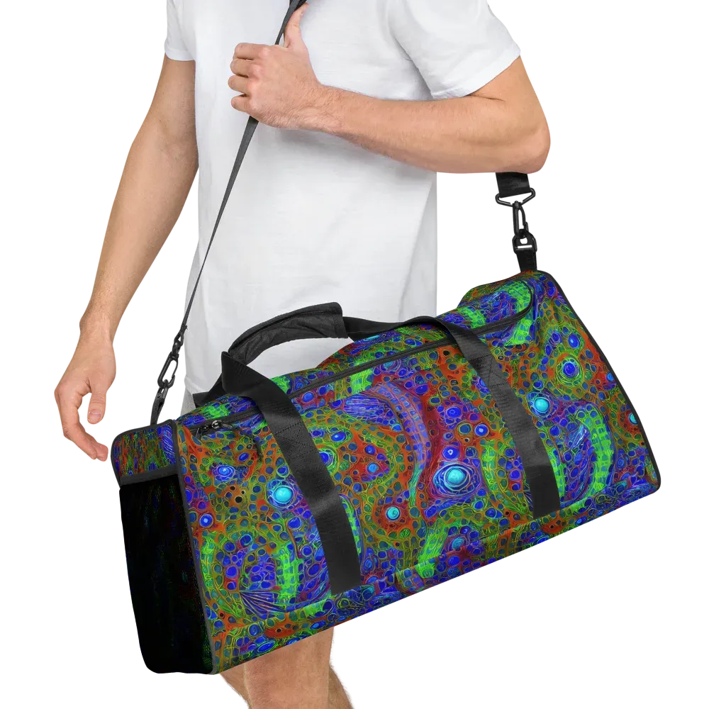 Psychedelic Matrix on Duffle Bag — Right Front