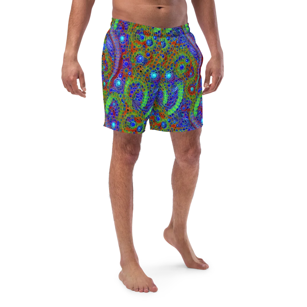 Psychedelic Matrix on Swim Trunks — Front