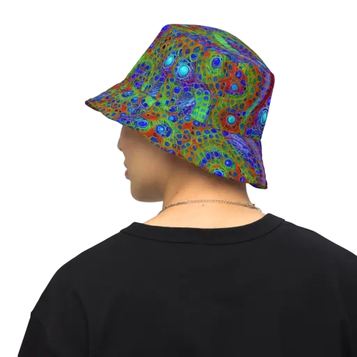 Psychedelic Matrix on a Reversible Bucket Hat