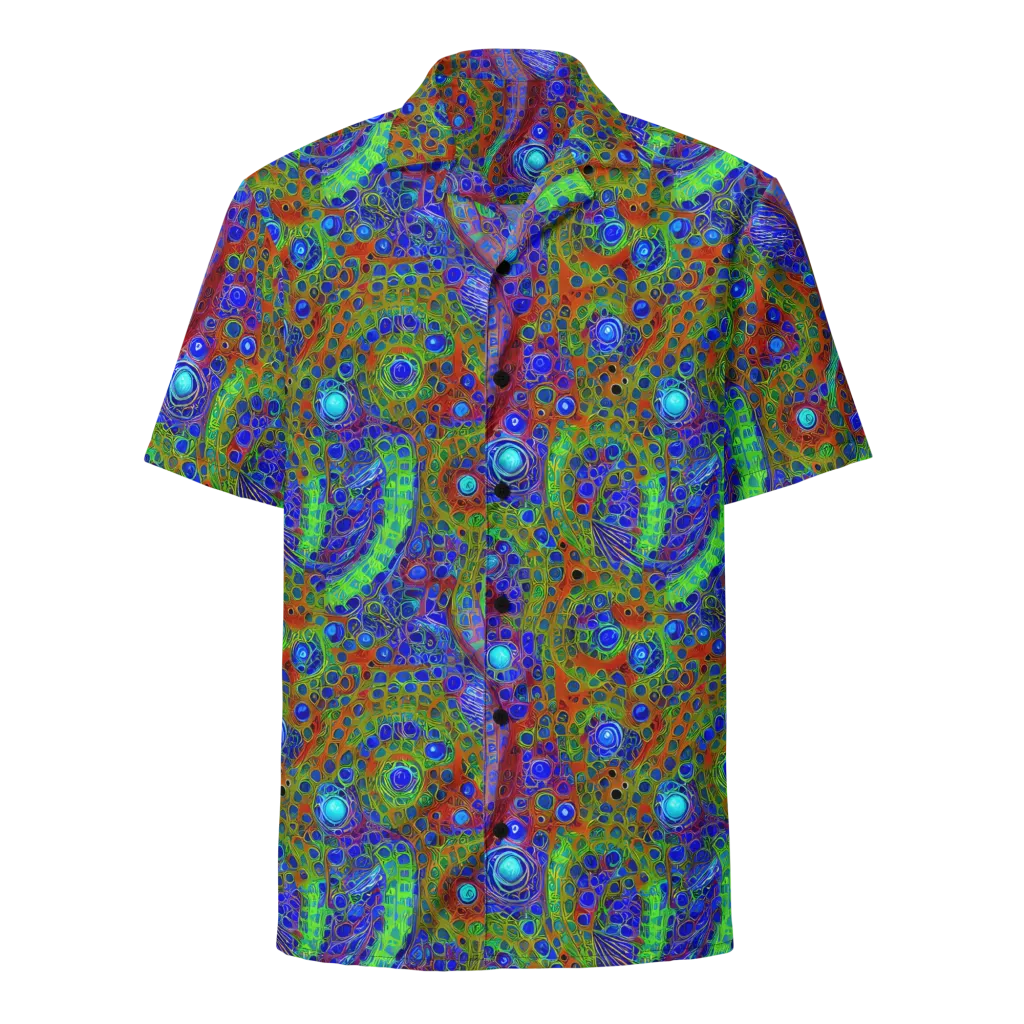 Psychedelic Matrix on Button Shirt — Front