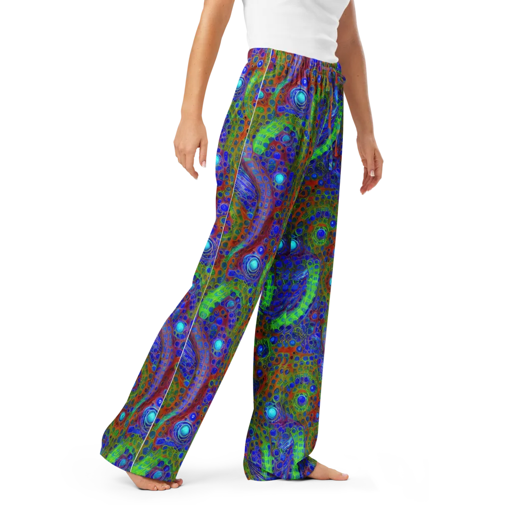 Psychedelic Matrix on Women's Pajama Pants — Right Front