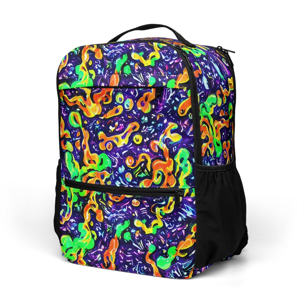 Aurora in Motion on Utility Backpack — Left Front