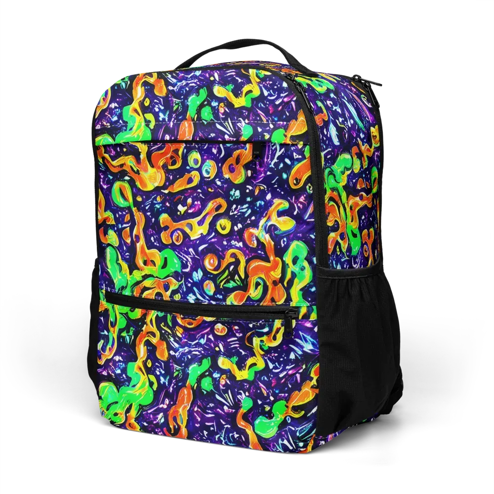Aurora in Motion on Utility Backpack — Left Front