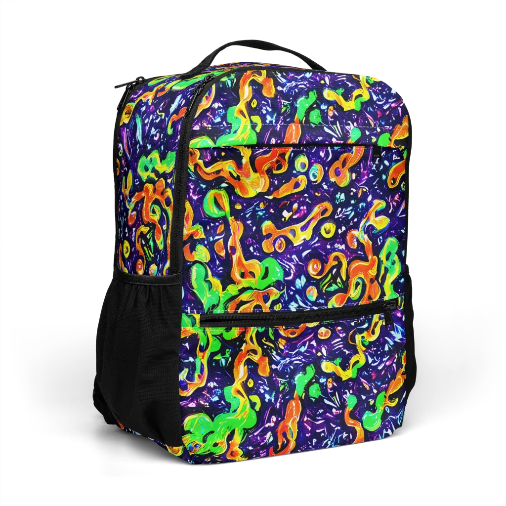 Aurora in Motion on Utility Backpack — Right Front