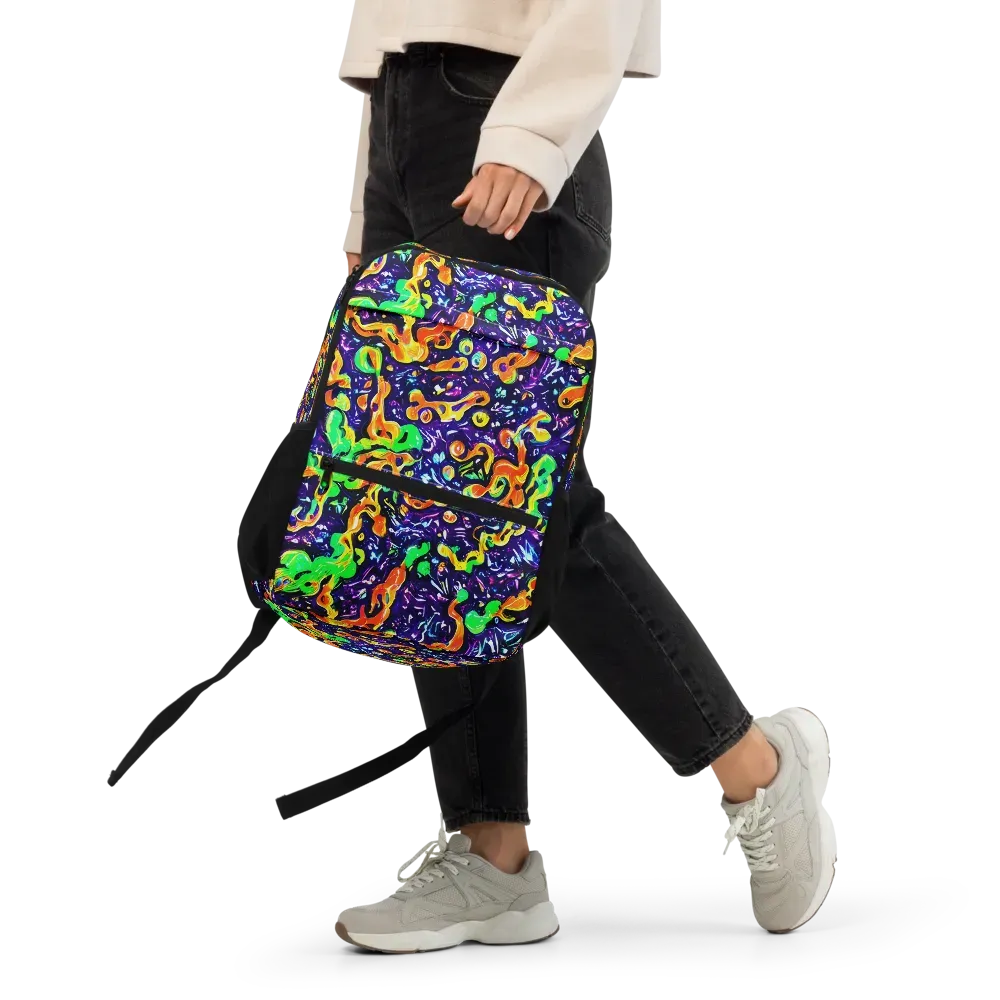 Aurora in Motion on Utility Backpack — Front