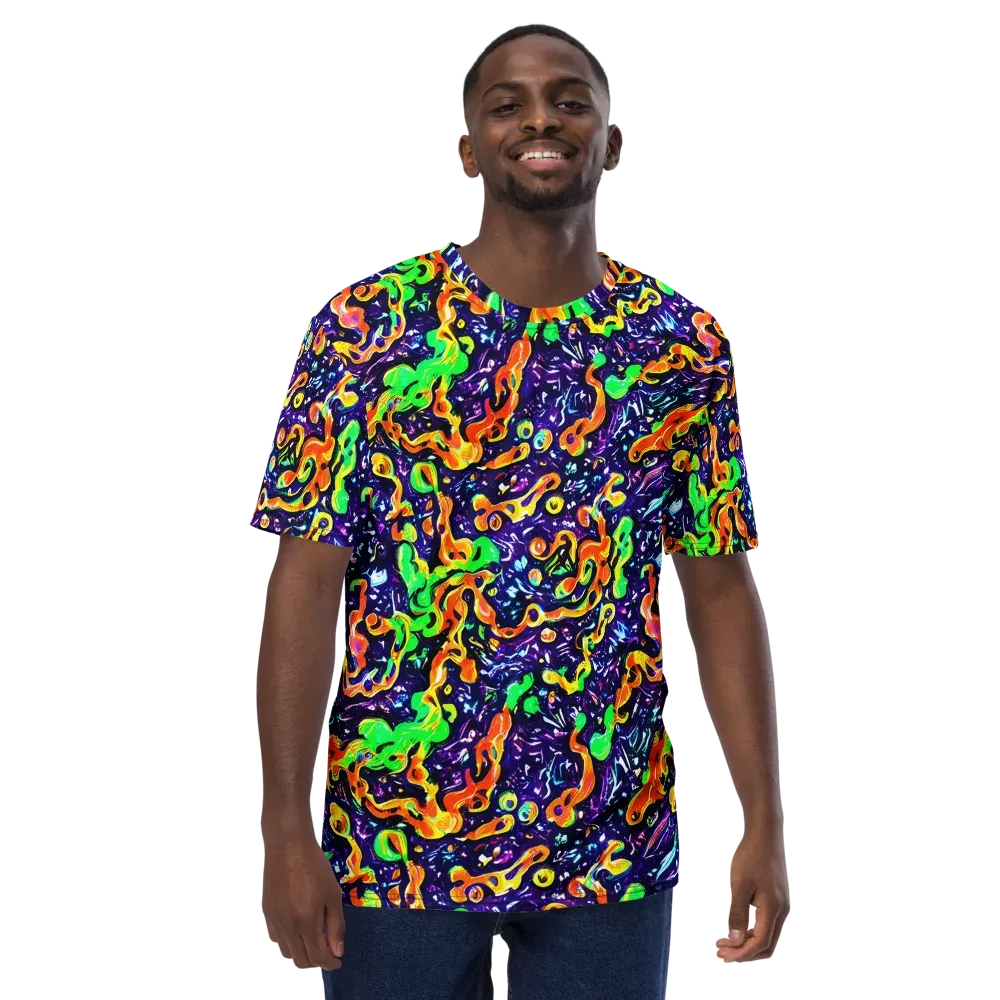 Aurora in Motion on Men's Crew Neck T-Shirt — Front