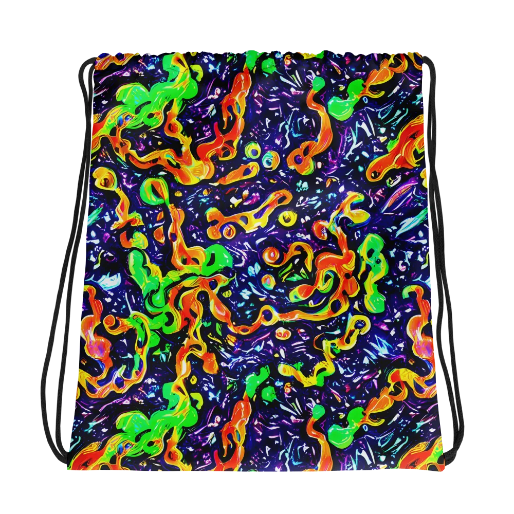 Aurora in Motion on Drawstring Bag — Photo