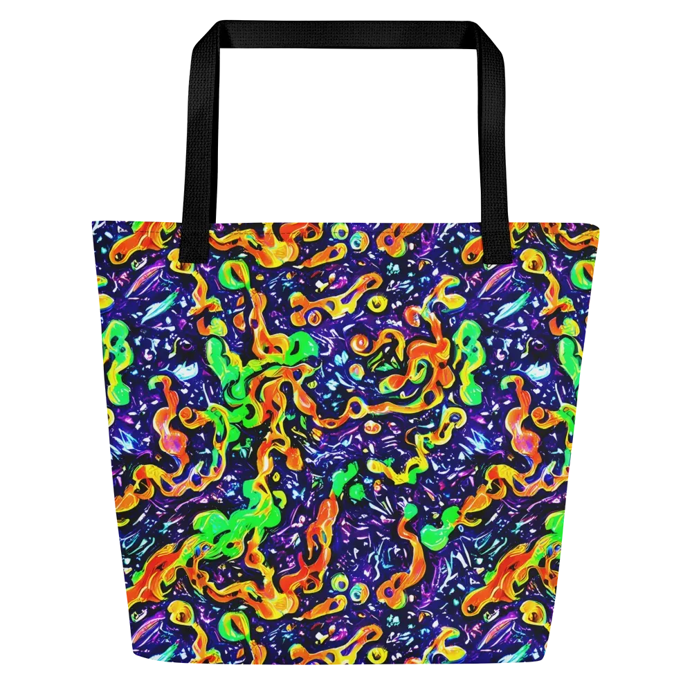 Aurora in Motion on Large Tote Bag W/ Pocket — Front
