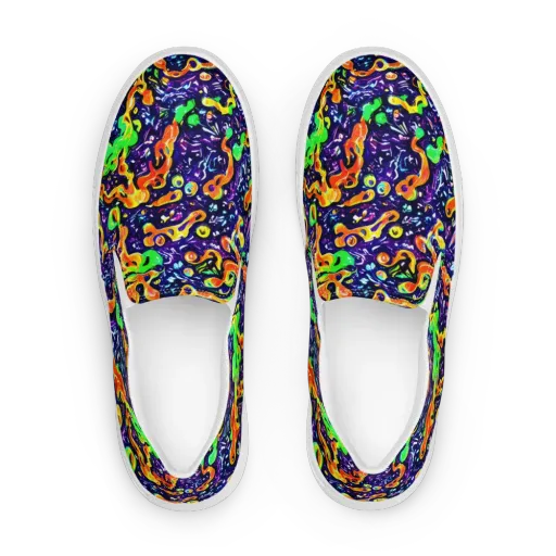 Aurora in Motion on a Women's Slip-On Canvas Shoes