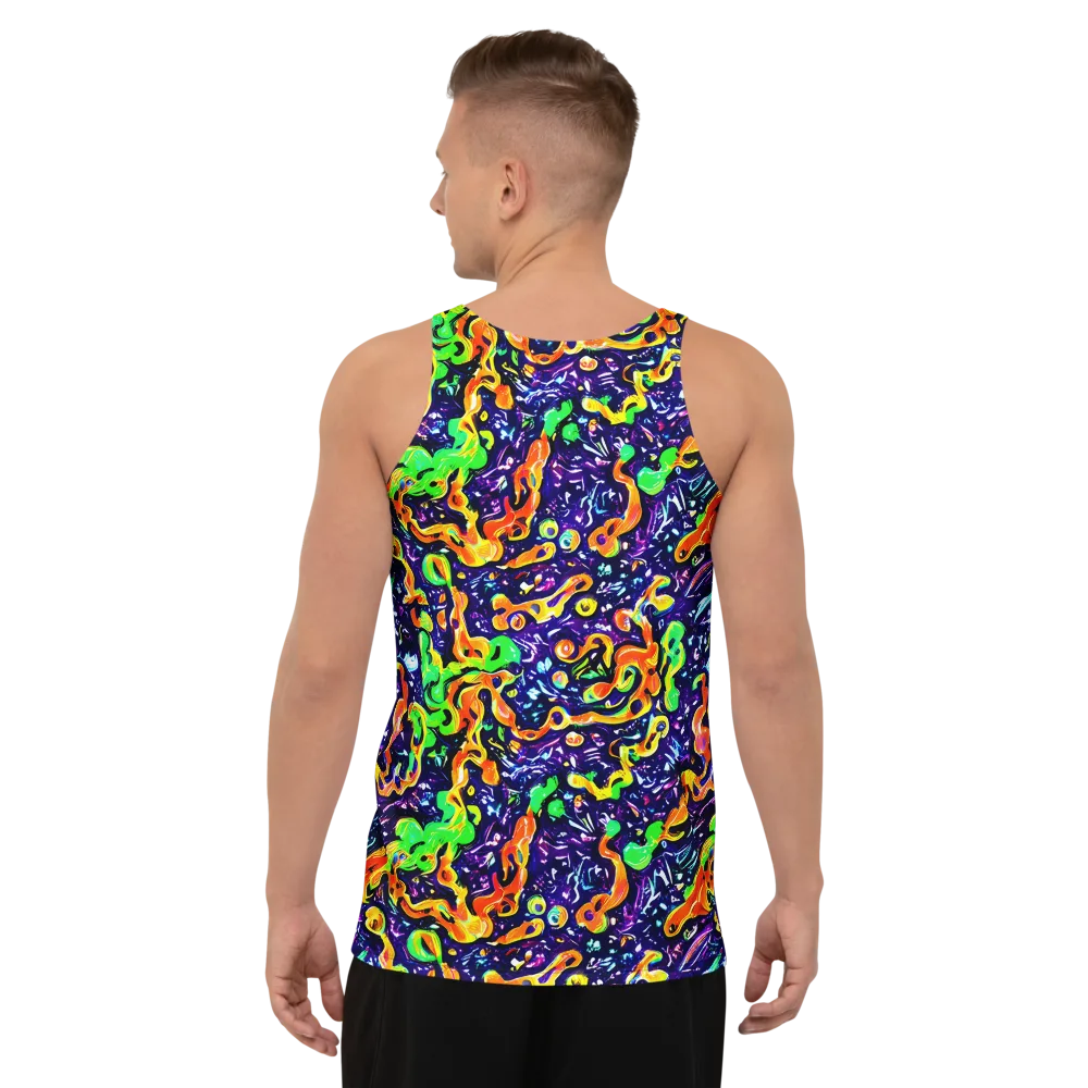 Aurora in Motion on Men's Tank Top — Back