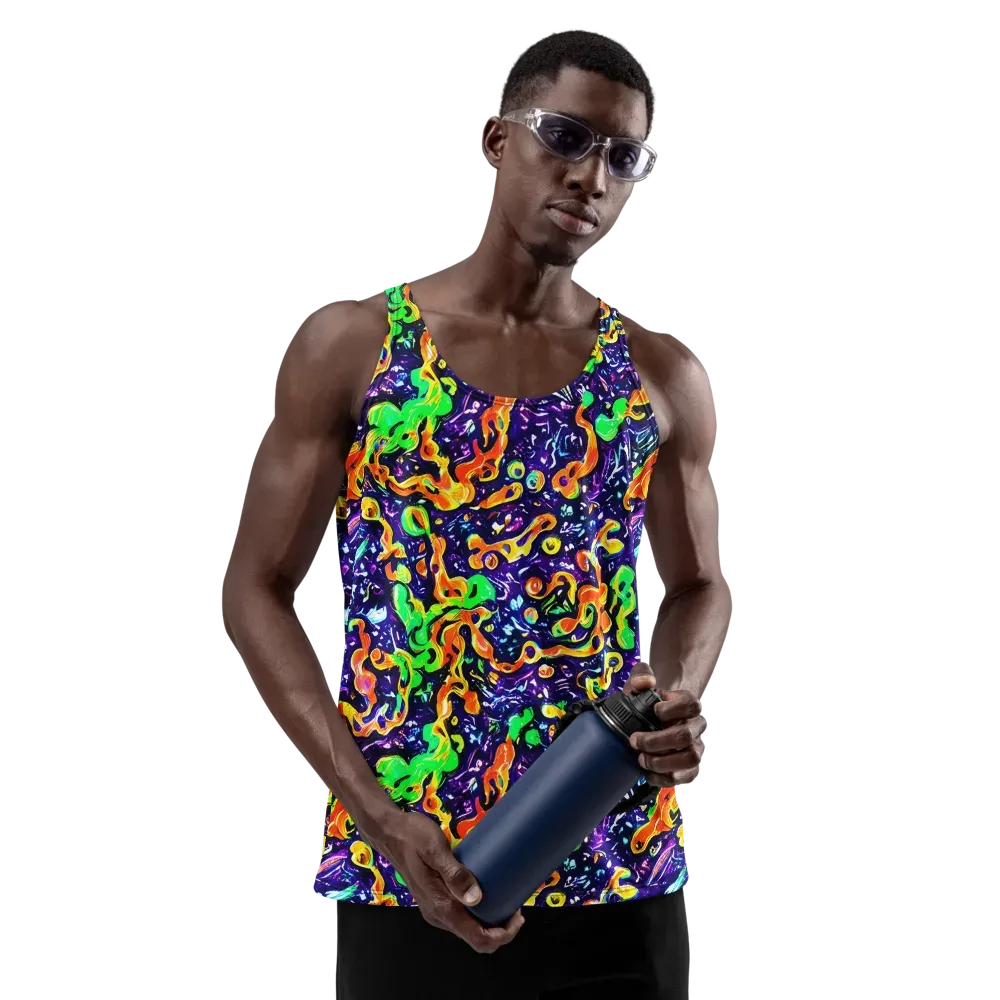 Aurora in Motion on Men's Tank Top — Front