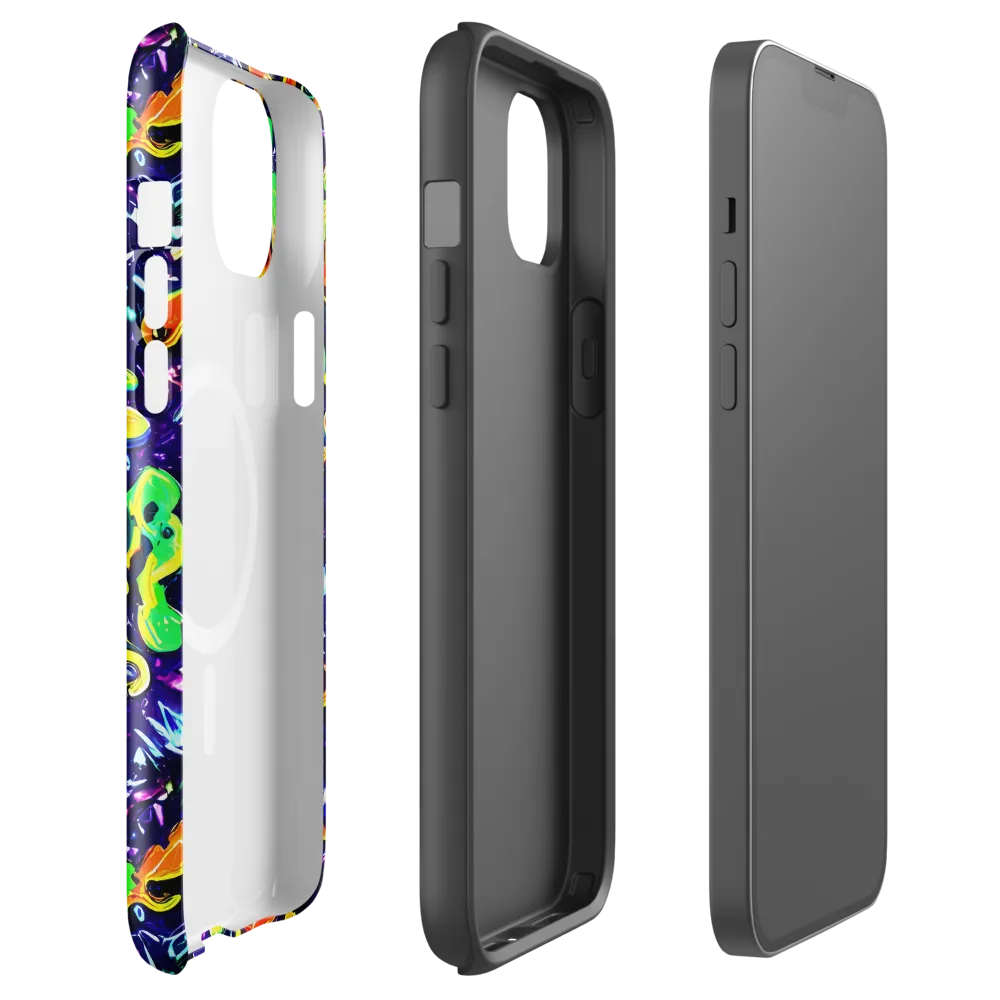 Aurora in Motion on MagSafe Tough Case for iPhone® — Front
